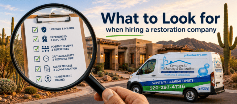 What to look for when hiring a restoration company