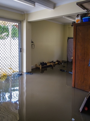 Room Filled With Flood Water