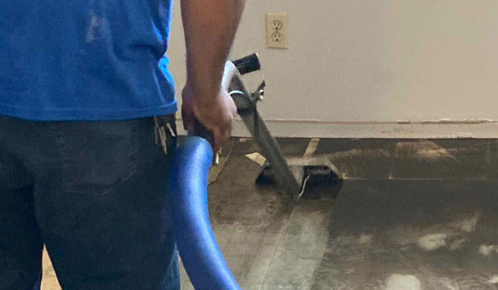 Water extraction for flooding.