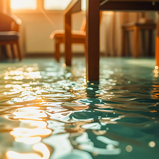 how do restoration pros dry flooded homes? Bayond Drying: move exposed furniture out of water