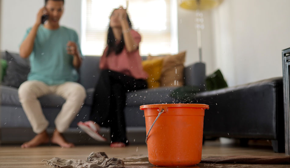 water damage before the holidays