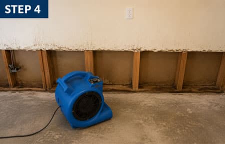Step 4 Drying Services for Roof Leaks Tucson