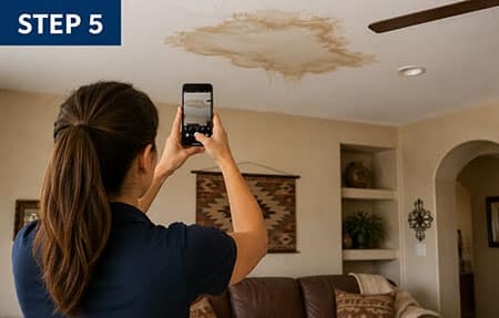 Step 5 Insurance Documentation for Roof Leak Services Tucson